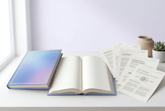 A custom course textbook created with BookSurf GhostWriter